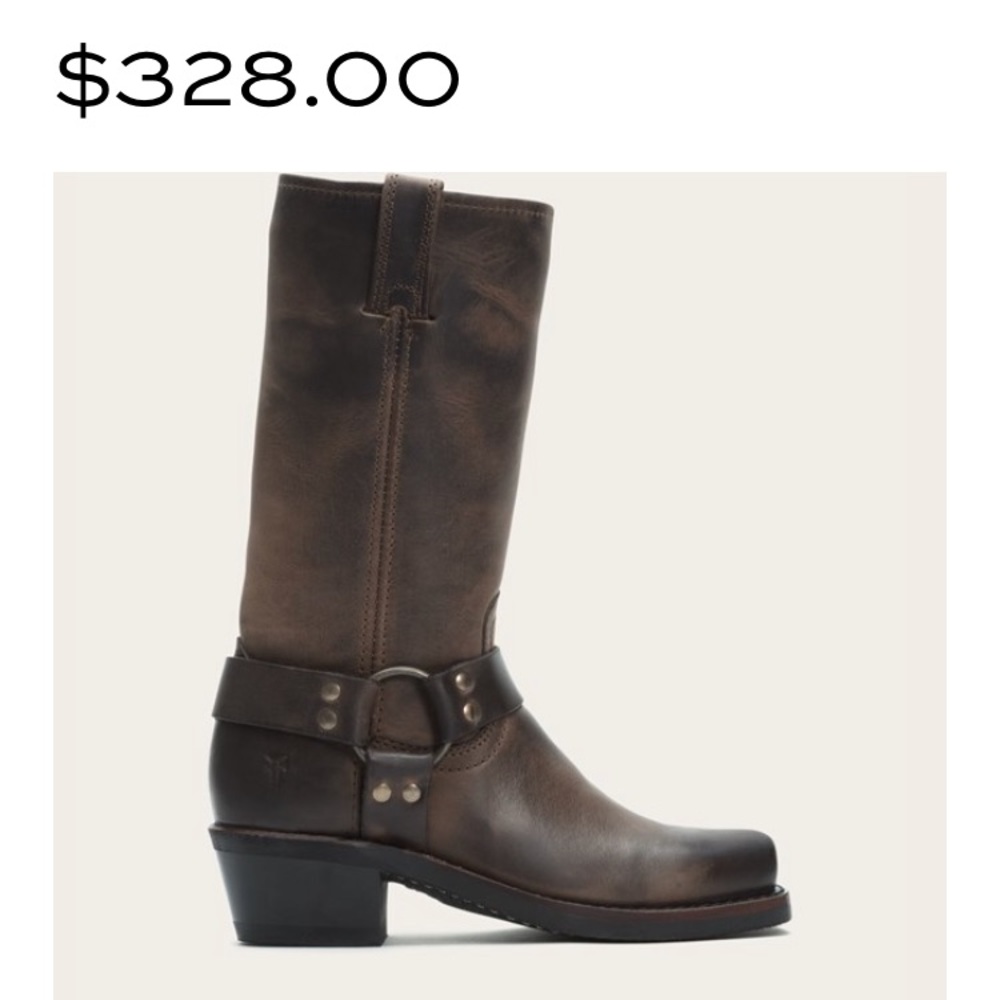 Frye Harness 12R in Smoke Size 10